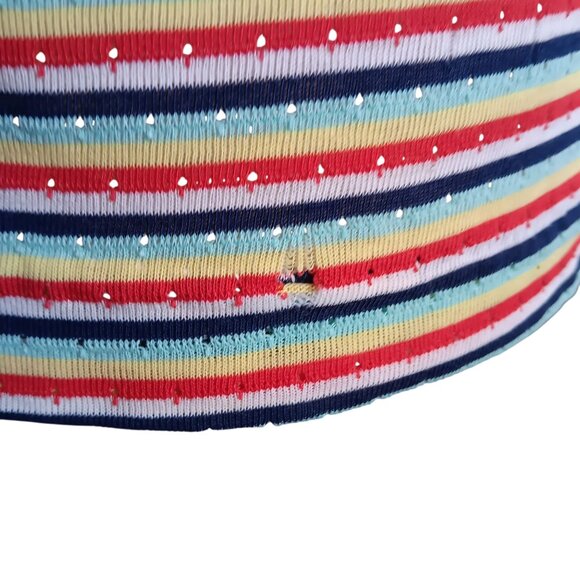 Vintage Womens Small Tank Top 1970's Disco Single Stitch Striped Buttery Scoop - Picture 4 of 6